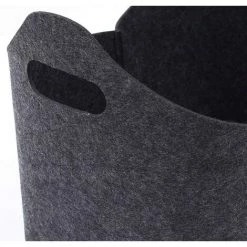 BEARSU Panier De Rangement En Feutre Doux Pour Jouets Pour Chien- Pliable Avec Poignées, Boîtes De Rangement Pour Fournitures/Vêtements Pour Animaux,Panier Feutre (Gris Foncé) -Petit rangement Soldes Magasin 38996508 4