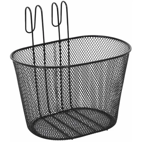 Paris Prix - Panier En Métal Déco "vélo" 32cm Noir 3 Paris Prix - Panier En Métal Déco "vélo" 32cm Noir