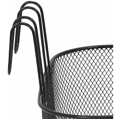 Paris Prix - Panier En Métal Déco "vélo" 32cm Noir 6 Paris Prix - Panier En Métal Déco "vélo" 32cm Noir – Image 4