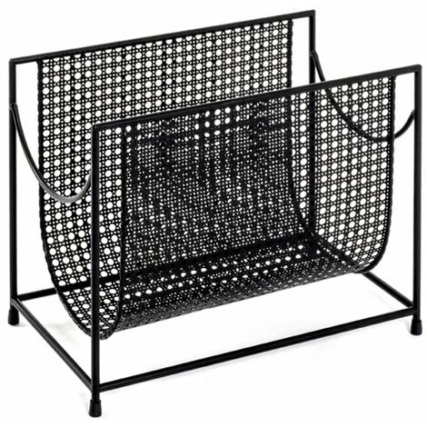 Paris Prix - Porte-revues En Acier "laqué" 37cm Noir 3 Paris Prix - Porte-revues En Acier "laqué" 37cm Noir