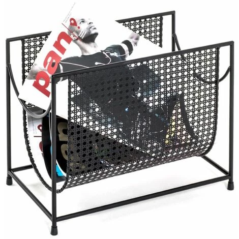 Paris Prix - Porte-revues En Acier "laqué" 37cm Noir 6 Paris Prix - Porte-revues En Acier "laqué" 37cm Noir – Image 4