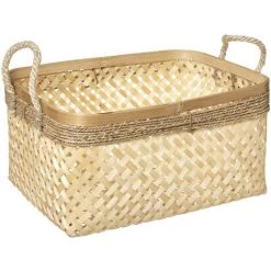 Atmosphera - Set De 3 Paniers De Rangement En Bambou Et Roseau -Petit rangement Soldes Magasin 39438057 3