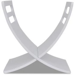 ASUPERMALL Porte-revue En Bois Blanc 9 ASUPERMALL Porte-revue En Bois Blanc -Petit rangement Soldes Magasin 39442648 3