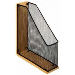 FIVE SIMPLY SMART Range-Revues "Métal & Bambou" 33cm Noir