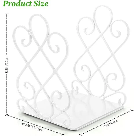 ECHOO Serre-livres, Serre-livres Pour étagères Serre-livres En Métal Support De Livre Décoratif Robuste Antidérapant Pour Cadeau D'organisateur De Bibliothèque Scolaire De Bureau, 7 X 6,1 X 8,6 Pouces Brun (2 Paires) 4 ECHOO Serre-livres, Serre-livres Pour étagères Serre-livres En Métal Support De Livre Décoratif Robuste Antidérapant Pour Cadeau D'organisateur De Bibliothèque Scolaire De Bureau, 7 X 6,1 X 8,6 Pouces Brun (2 Paires) – Image 2