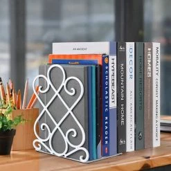 ECHOO Serre-livres, Serre-livres Pour étagères Serre-livres En Métal Support De Livre Décoratif Robuste Antidérapant Pour Cadeau D'organisateur De Bibliothèque Scolaire De Bureau, 7 X 6,1 X 8,6 Pouces Brun (2 Paires) 11 ECHOO Serre-livres, Serre-livres Pour étagères Serre-livres En Métal Support De Livre Décoratif Robuste Antidérapant Pour Cadeau D'organisateur De Bibliothèque Scolaire De Bureau, 7 X 6,1 X 8,6 Pouces Brun (2 Paires) -Petit rangement Soldes Magasin 39711906 5