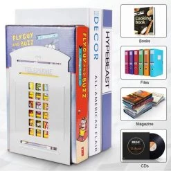 ECHOO Serre-livres, Serre-livres Pour étagères Serre-livres En Métal Robuste Pour Livres, DVD, Vidéo 7,8 X 5,5 X 3,9 Pouces Cabine Téléphonique Bleu (2 Paires/4 Pièces, Blanc) 10 ECHOO Serre-livres, Serre-livres Pour étagères Serre-livres En Métal Robuste Pour Livres, DVD, Vidéo 7,8 X 5,5 X 3,9 Pouces Cabine Téléphonique Bleu (2 Paires/4 Pièces, Blanc) -Petit rangement Soldes Magasin 39712120 4