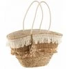 Paris Prix - Panier De Plage Rotin "coquillages" 48cm Naturel -Petit rangement Soldes Magasin 39780276 1