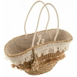 Paris Prix - Panier De Plage Rotin "coquillages" 48cm Naturel 6 Paris Prix - Panier De Plage Rotin "coquillages" 48cm Naturel -Petit rangement Soldes Magasin 39780276 2