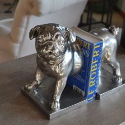 COTE TABLE Serre Livres Chien Chromé 22x13x20cm - Chrome 8 COTE TABLE Serre Livres Chien Chromé 22x13x20cm - Chrome -Petit rangement Soldes Magasin 39889387 3