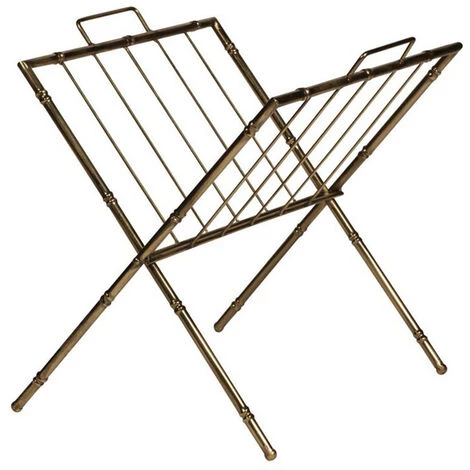 CHEHOMA Porte Revues Doré 37x31x36cm - Doré 4 CHEHOMA Porte Revues Doré 37x31x36cm - Doré – Image 2