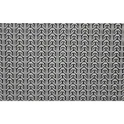 JVL Knit Motif Boucle Plastique Rectangulaire Petit Panier De Rangement Avec Poignées&nbsp;&ndash;&nbsp;6.litres, Gris