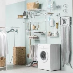 COMPACTOR Panier De Rangement Mural - Blanc 9 COMPACTOR Panier De Rangement Mural - Blanc -Petit rangement Soldes Magasin 40203314 3