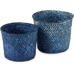 COMPACTOR Lot 2 X Panier De Rangement - Bleu