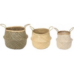 COMPACTOR Lot 3 X Panier De Rangement - Multicolore -Petit rangement Soldes Magasin 40203410 5