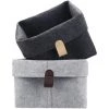 ECHOO Panier De Rangement En Feutre Simple Petit Panier De Rangement Pour Jouets Cosmétiques Pour La Collection De Rangement Ménager, Gris
