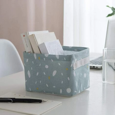 BEARSU Petits Paniers De Rangement, 4 Paquets Mini Bacs De Rangement Carrés Pliables Avec Poignée Bacs De Rangement En Lin Naturel Et Coton Paniers De Rangement Pour Salle De Bain 5 BEARSU Petits Paniers De Rangement, 4 Paquets Mini Bacs De Rangement Carrés Pliables Avec Poignée Bacs De Rangement En Lin Naturel Et Coton Paniers De Rangement Pour Salle De Bain – Image 3