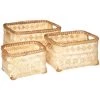 Atmosphera - Lot De 3 Caisses Cagettes En Bambou - Beige -Petit rangement Soldes Magasin 40330022 1