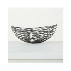 WADIGA Set De 2 Corbeilles à Fruits En Métal Noir Ajouré - Noir -Petit rangement Soldes Magasin 40525449 4