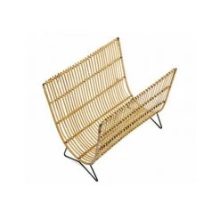 WADIGA Porte Revues En Bambou Et Rotin - Bois -Petit rangement Soldes Magasin 40527042 3