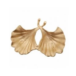 WADIGA Vide Poche Double En Aluminium Doré Feuilles De Gingko - Doré -Petit rangement Soldes Magasin 40527260 5