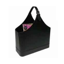 WADIGA Porte Revues Cuir Noir Design - Noir -Petit rangement Soldes Magasin 40527306 4