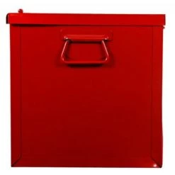 LES TENDANCES Malle De Rangement Avec Plateau Amovible Métal Rouge Bricodis H 60 -Petit rangement Soldes Magasin 40641070 3
