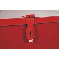 LES TENDANCES Malle De Rangement Avec Plateau Amovible Métal Rouge Bricodis H 60 -Petit rangement Soldes Magasin 40641070 4