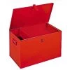 LES TENDANCES Malle De Rangement Avec Plateau Amovible Métal Rouge Bricodis -Petit rangement Soldes Magasin 40641158 1