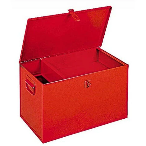 LES TENDANCES Malle De Rangement Avec Plateau Amovible Métal Rouge Bricodis 3 LES TENDANCES Malle De Rangement Avec Plateau Amovible Métal Rouge Bricodis