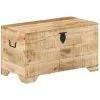 VidaXL Coffre De Rangement Bois Massif Solide De Manguier - Brun -Petit rangement Soldes Magasin 40756155 1