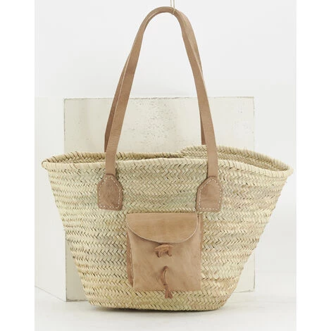 AUBRY GASPARD Sac En Palmier Naturel Beige - Beige 5 AUBRY GASPARD Sac En Palmier Naturel Beige - Beige – Image 3