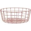 AUBRY GASPARD Corbeille En Métal Rose Rose - Vieux Rose
