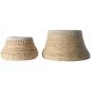 CDA Panier Rond En Tressage Abaca Et Corde Rop (set De 2) - Naturel -Petit rangement Soldes Magasin 41020267 1