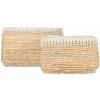CDA Panier Rectangulaire Tressage Abaca Et Corde Rop (set De 2) - Naturel -Petit rangement Soldes Magasin 41020377 1