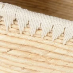 CDA Panier Rectangulaire Tressage Abaca Et Corde Rop (set De 2) - Naturel -Petit rangement Soldes Magasin 41020377 4