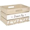Atmosphera - Caisse De Rangement Beige & Blanc Cagette En Bois Chambre D'enfant - Blanc