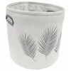 Paris Prix - Panier De Rangement Imprimé "orbella" 30cm Blanc & Argent -Petit rangement Soldes Magasin 41317981 1