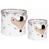 ATMOSPHERA FOR KIDS Lot De 2 Paniers Déco Enfant "Renard" 30cm Blanc
