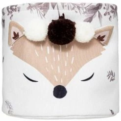 ATMOSPHERA FOR KIDS Lot De 2 Paniers Déco Enfant "Renard" 30cm Blanc -Petit rangement Soldes Magasin 41427731 4