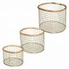ATMOSPHERA, CRATEUR D'INTRIEUR Lot De 3 Paniers Déco "Wonderly" 29cm Or 1 ATMOSPHERA, CRATEUR D'INTRIEUR Lot De 3 Paniers Déco "Wonderly" 29cm Or -Petit rangement Soldes Magasin 41427877 1