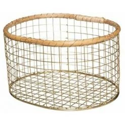 ATMOSPHERA, CRATEUR D'INTRIEUR Lot De 3 Paniers Déco "Wonderly" 29cm Or -Petit rangement Soldes Magasin 41427877 3