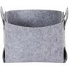Paris Prix - Panier De Rangement "feutre Pliable" 43cm Gris -Petit rangement Soldes Magasin 41652690 1