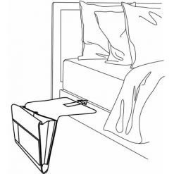 Paris Prix - Pochette De Rangement "lit" 31cm Gris -Petit rangement Soldes Magasin 41653694 5