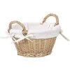 AUBRY GASPARD Corbeille En Osier Et Coton Avec Anses Multicolore - Multicolore