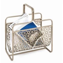 Porte Revues Coloris Bronze En Métal - L 37 X P 22 X H 45 Cm -PEGANE-