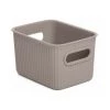 PLASTICOS TATAY Panier De Rangement Baobab S Taupe Tatay 1 PLASTICOS TATAY Panier De Rangement Baobab S Taupe Tatay -Petit rangement Soldes Magasin 43003624 1