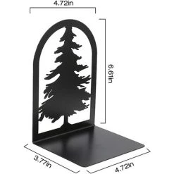 BRIDAY Serre Livre Noir, 2 Pièces Cale Livre Etagere En Métal, Serre Livres Design, Bloc Livre, Séparateur De Livres Pour Enfants, Bureaux, écoles, Salons, Librairie Et Bibliothèque -Petit rangement Soldes Magasin 43147833 2