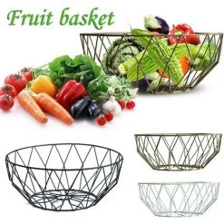 BRIDAY Panier à Fruits Nordique, Bol De Rangement De Fruits, Double Couche En Fer, Pour La Maison, La Cuisine, La Décoration (type E) -Petit rangement Soldes Magasin 43148076 5