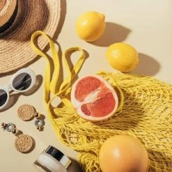 BRIDAY 4 Pcs Filets De Provisions Cabas En Maille Pour Courses Sac De Shopping Réutilisable Pour Légumes Fruits Sacs Tissés Écologique Biologique Pour Cuisine Maison Boutique Avec -Petit rangement Soldes Magasin 43150252 4